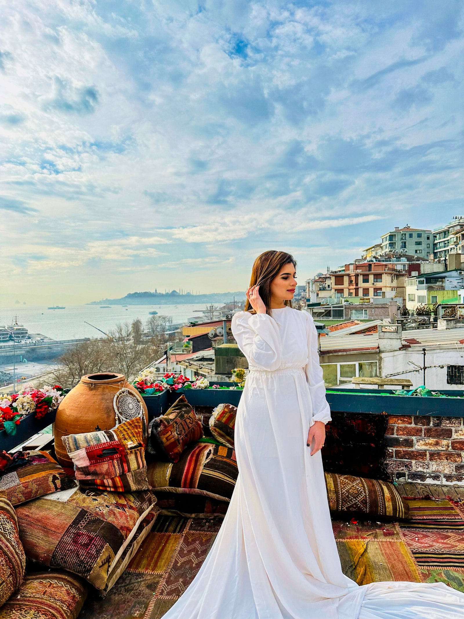 Same rooftop, alternate pose — MZ Photographer Wedding Photography